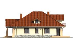 Projekt domu CA-002 (SLE1022) - elewacja prawa