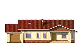 Projekt domu AR 164 (KRL1071) - elewacja frontowa