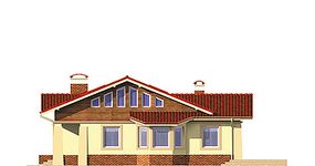 Projekt domu AR 164 (KRL1071) - elewacja lewa
