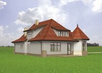 Projekt domu UNI-Zameczek (KRD1840) - elewacja prawa