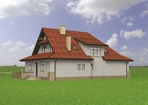 Projekt domu UNI-Zameczek (KRD1840) - elewacja tylna