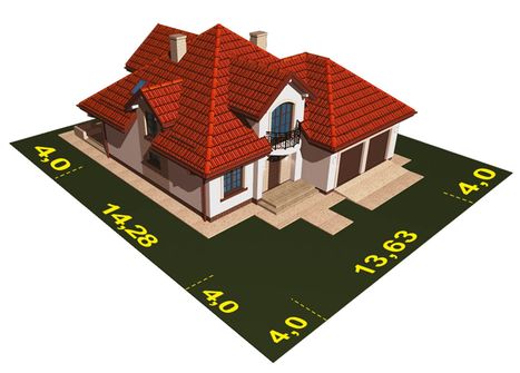 Projekt domu APS 249 (LUA1275) - rzut działki