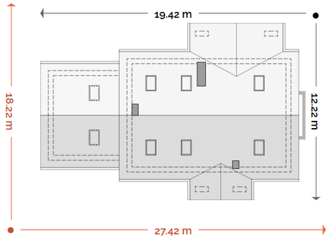 Projekt domu Aston 2b (WRD2146) - rzut działki