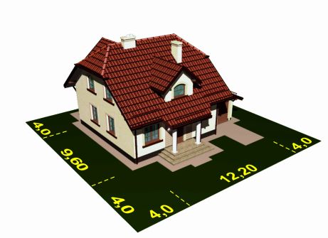 Projekt domu APS 146 (LUA1163) - rzut działki