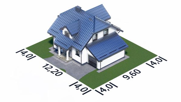 Projekt domu APS 146 (LUA1163) - rzut działki