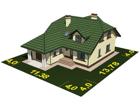 Projekt domu APS 103 + P (LUA1349) - rzut działki