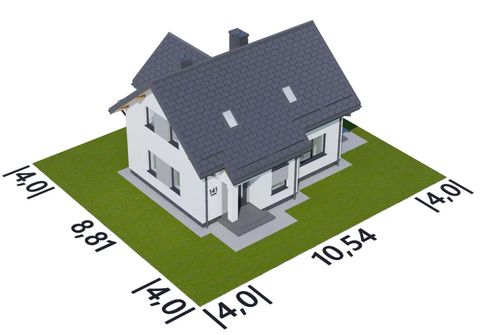 Projekt domu APS 141 NEW (LUA1201) - rzut działki