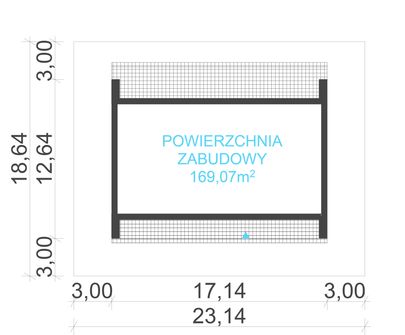 Projekt domu uA39 (WCB1076) - rzut działki