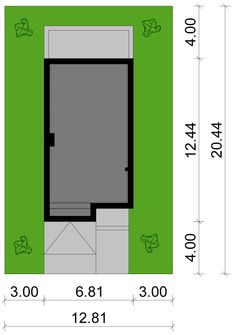 Projekt domu KA120 S (PKT1132) - rzut działki
