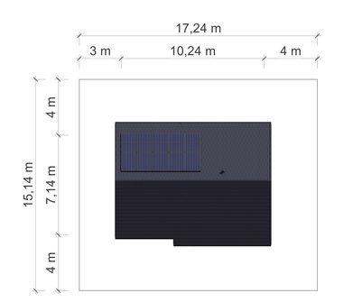 Projekt domu N31-BG (KKG1042) - rzut działki