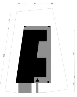 Projekt domu N-155 (PZB1146) - rzut działki