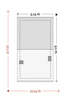 Projekt domu Koral b (WRD3287) - rzut działki