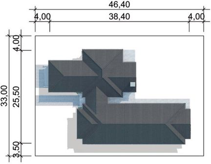 Projekt domu LK&1135 (LKP1172) - rzut działki