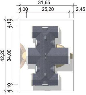 Projekt domu LK&1126 (LKP1219) - rzut działki