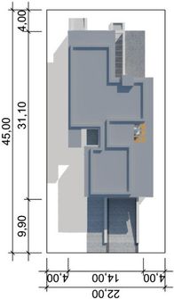 Projekt domu LK&1117 (LKP1229) - rzut działki