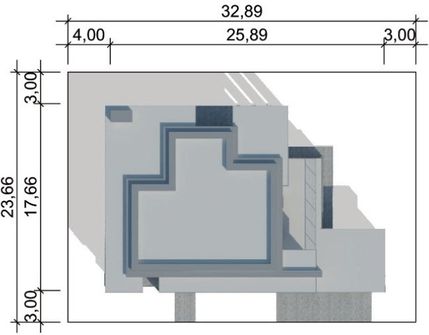 Projekt domu LK&1084 (LKP1240) - rzut działki