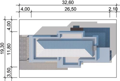 Projekt domu LK&1051 (LKP1251) - rzut działki