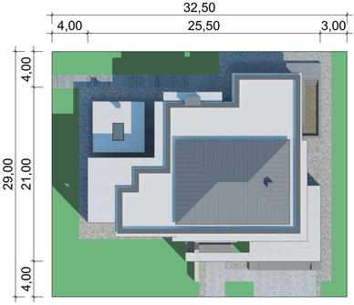 Projekt domu LK&1556 (LKP1103) - rzut działki