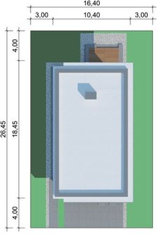 Projekt domu LK&1440 (LKP1140) - rzut działki