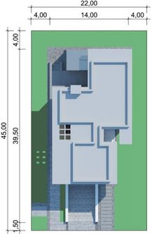 Projekt domu LK&1430 (LKP1138) - rzut działki
