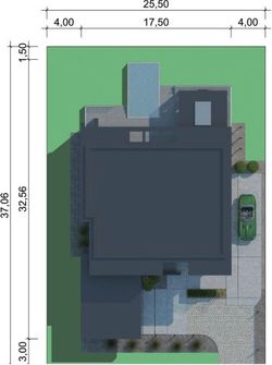 Projekt domu LK&1380 (LKP1212) - rzut działki