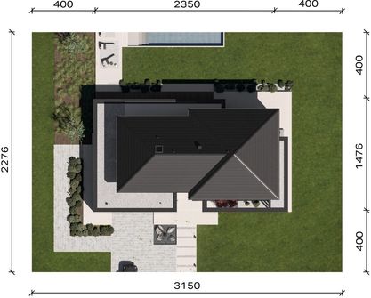 Projekt domu HomeKoncept 137 (KRX1301) - rzut działki