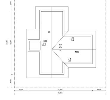 Projekt domu Planujdom 005 (ABP1119) - rzut działki