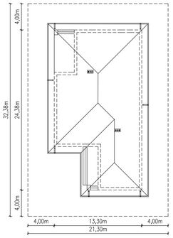 Projekt domu Planujdom 040 (ABP1099) - rzut działki