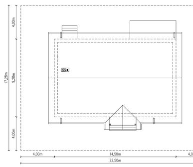 Projekt domu Planujdom 045 (ABP1086) - rzut działki