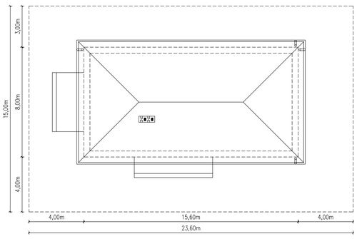 Projekt domu Planujdom 110 (ABP1058) - rzut działki
