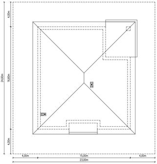 Projekt domu Planujdom 123 (ABP1053) - rzut działki
