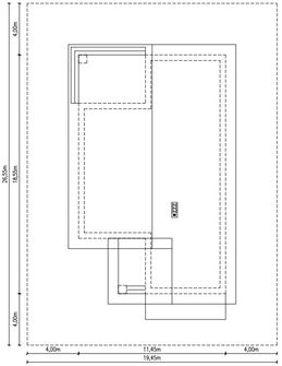 Projekt domu Planujdom 125 (ABP1051) - rzut działki
