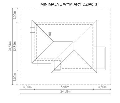 Projekt domu Planujdom 138 (ABP1042) - rzut działki