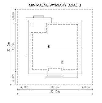 Projekt domu Planujdom 143 (ABP1037) - rzut działki