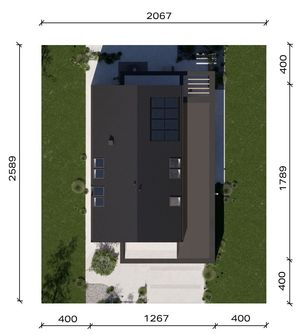 Projekt domu HomeKoncept 130 A wariant 03 (KRX1306) - rzut działki