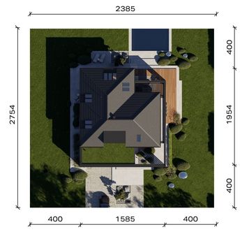 Projekt domu HomeKoncept 148 (KRX1307) - rzut działki