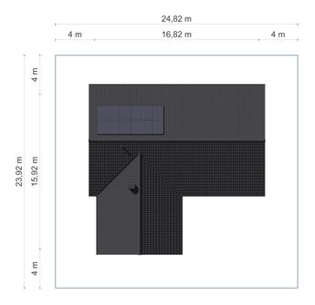 Projekt domu N55-G2 (KKG1048) - rzut działki