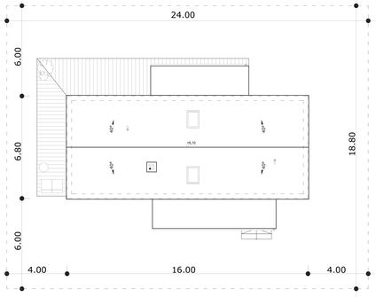 Projekt domu Zorza 2 XL (GDE1152) - rzut działki