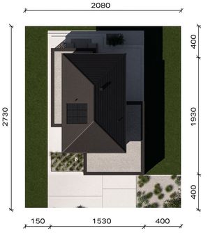 Projekt domu HomeKoncept 140 (KRX1308) - rzut działki