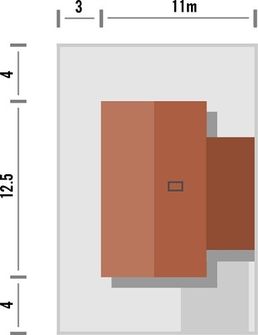 Projekt domu Studio 116 (WRN1627) - rzut działki