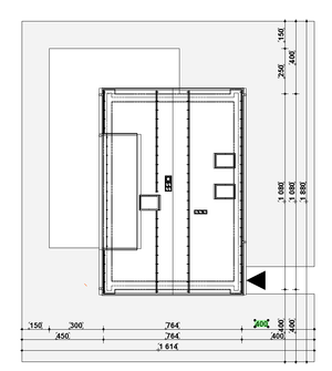 Projekt domu Stodoła Aurea (KNT1015) - rzut działki