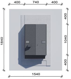 Projekt domu NewHouse 751 w1 (KRZ1173) - rzut działki