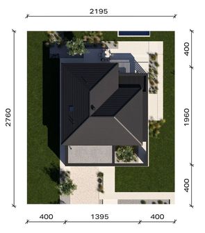 Projekt domu Homekoncept 138 wariant 02 (KRX1315) - rzut działki