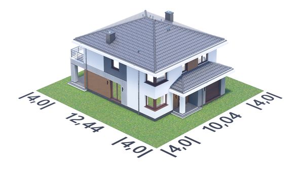 Projekt domu APS 357 (LUA1715) - rzut działki