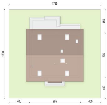 Projekt domu Tamarillo 9 plus (WOF1301) - rzut działki
