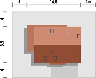 Projekt domu Studio 139 (WRN1610) - rzut działki