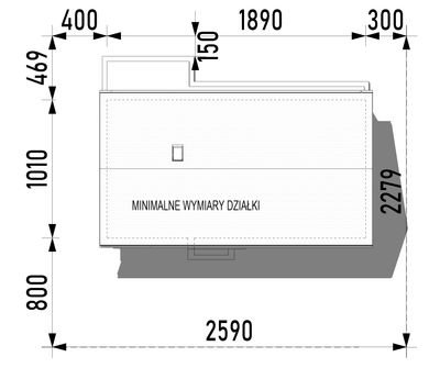 Projekt domu Scala (TBO1029) - rzut działki