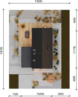 Projekt domu HomeKoncept 139 (KRX1321) - rzut działki