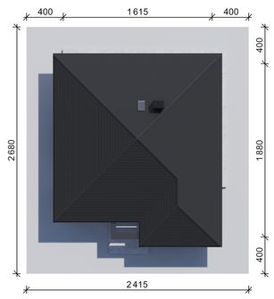 Projekt domu NewHouse 761 w6 S (KRZ1181) - rzut działki