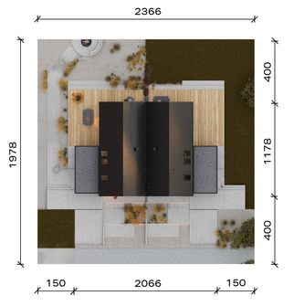 Projekt domu HomeKoncept 139 B (KRX1323) - rzut działki